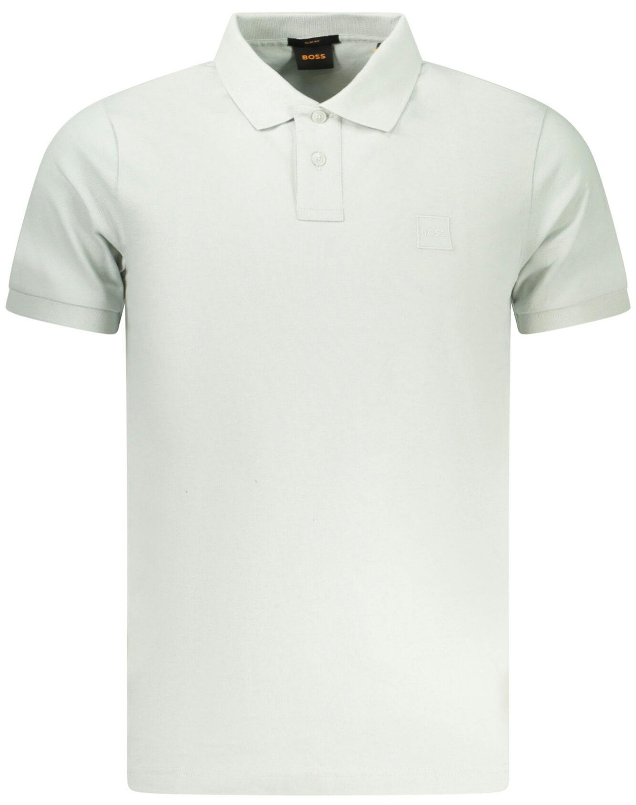 Polo slim fit algodón-elastano verde claro