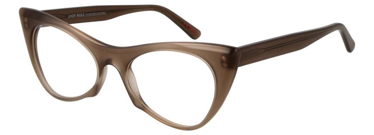 Acetate cat-eye optical frame grey 53 mm