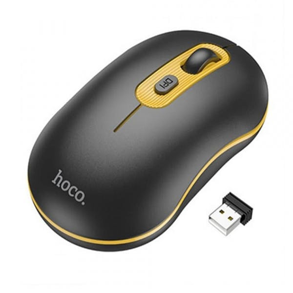 Ratón inalámbrico GM21 1600 DPI amarillo