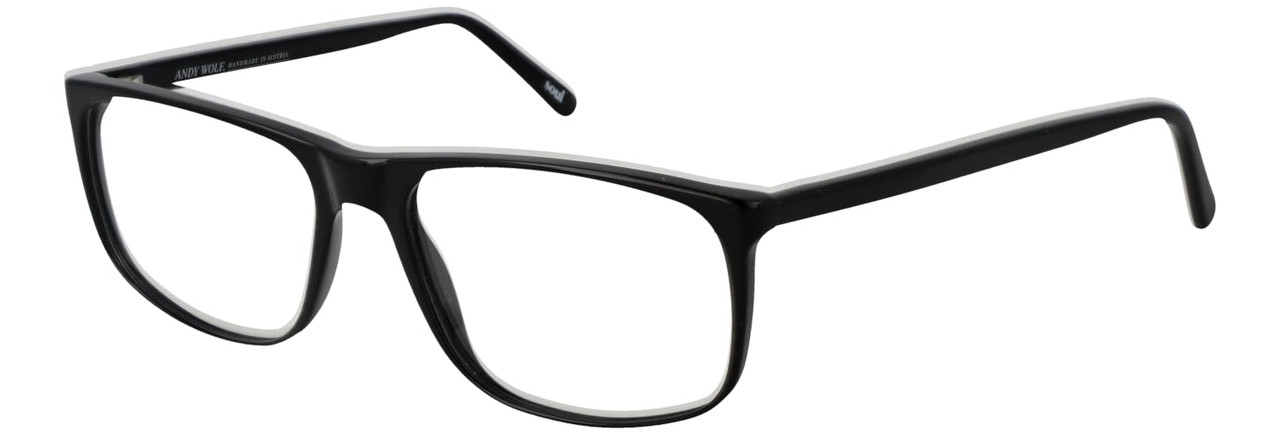 Montura óptica rectangular acetato negro 4529