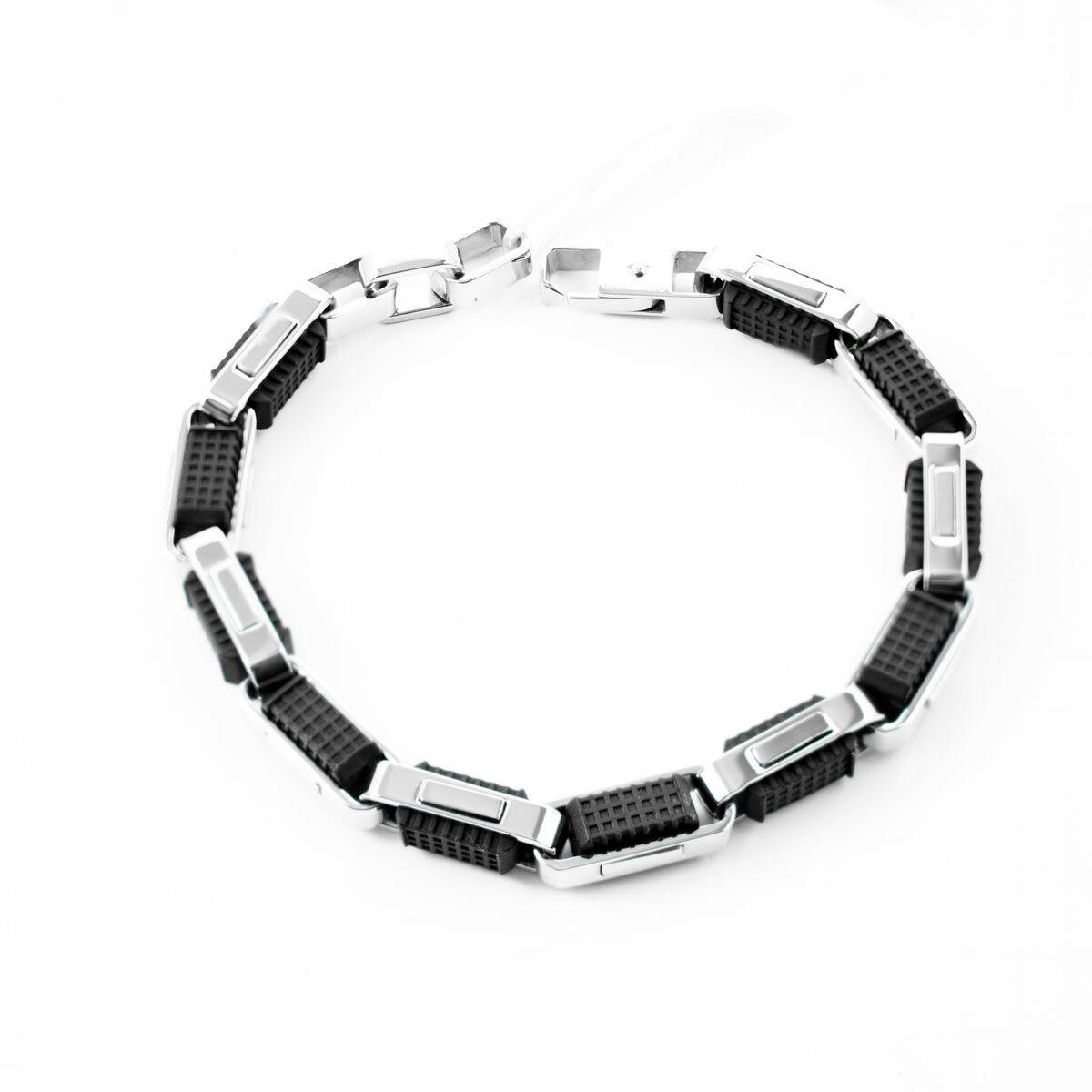 Stainless steel bracelet with lobster clasp