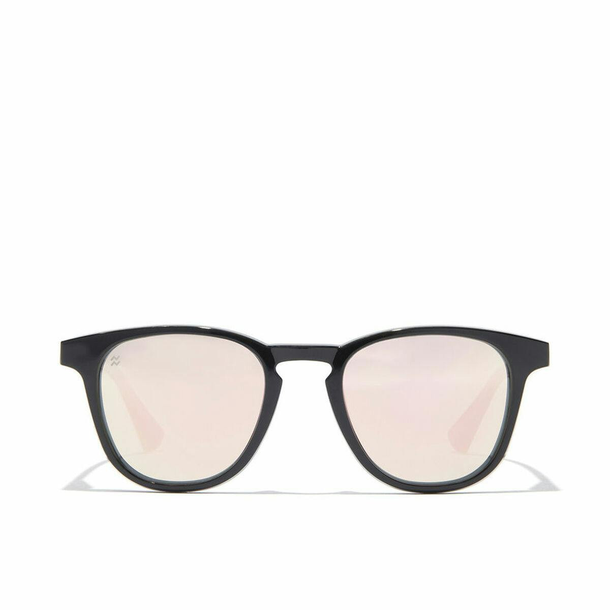 Gafas de sol Wall negro con lentes rosas polarizadas