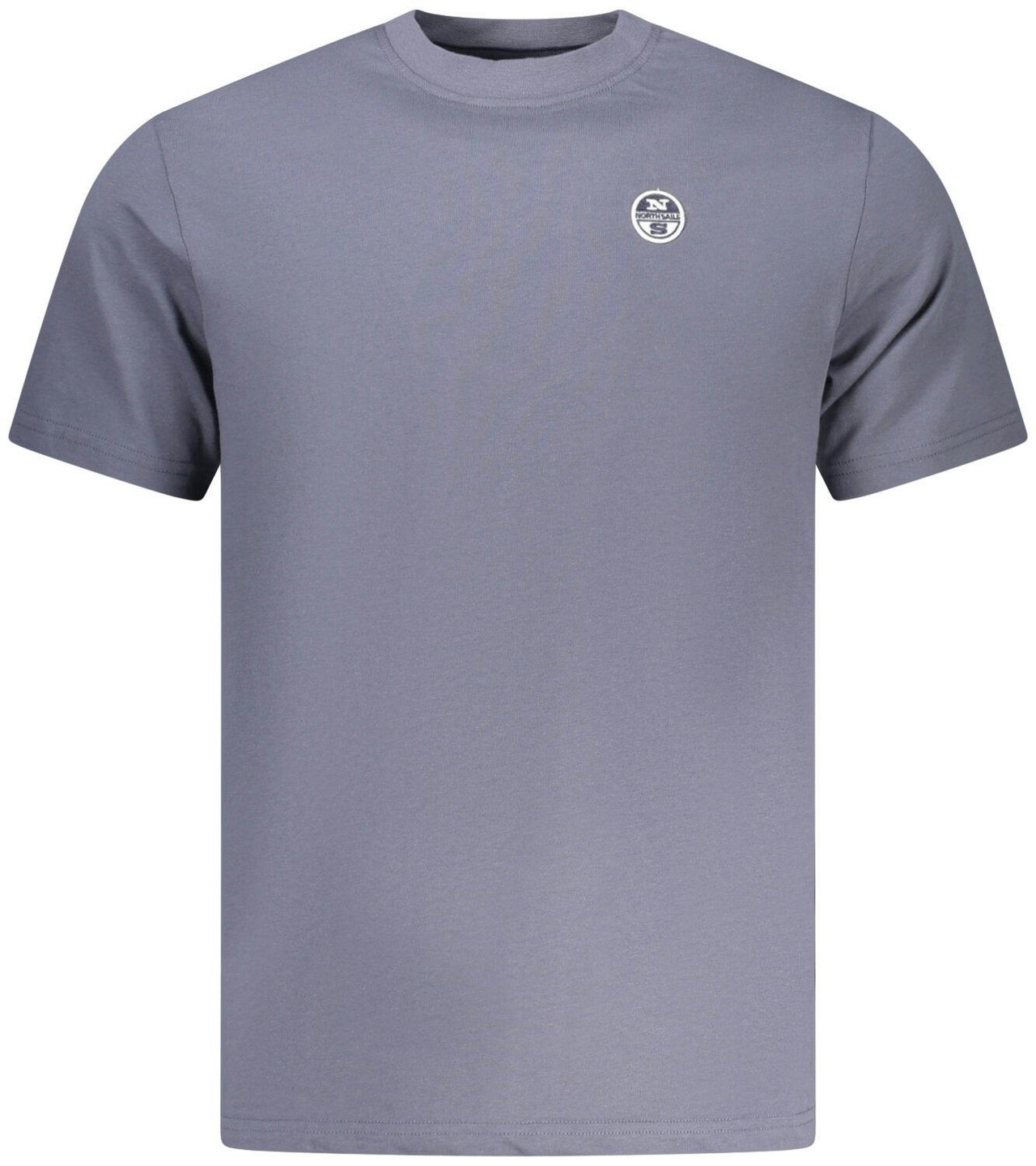 Camiseta de manga corta algodón con logotipo azul
