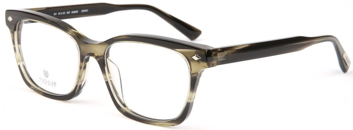 BG6502 acetate full-rim optical frame brown