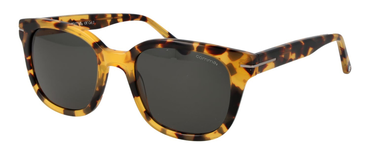 Square acetate multicolour sunglasses with grey lenses