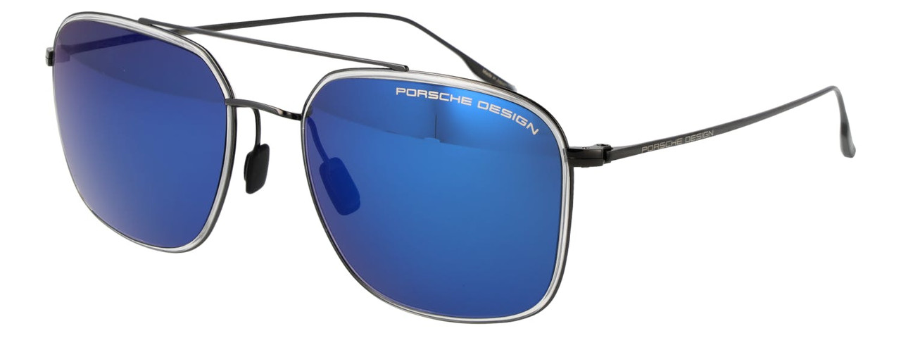Gafas de sol P8940 montura titanio lentes azules espejadas