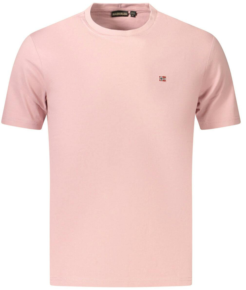 Camiseta de algodón orgánico manga corta con bordado