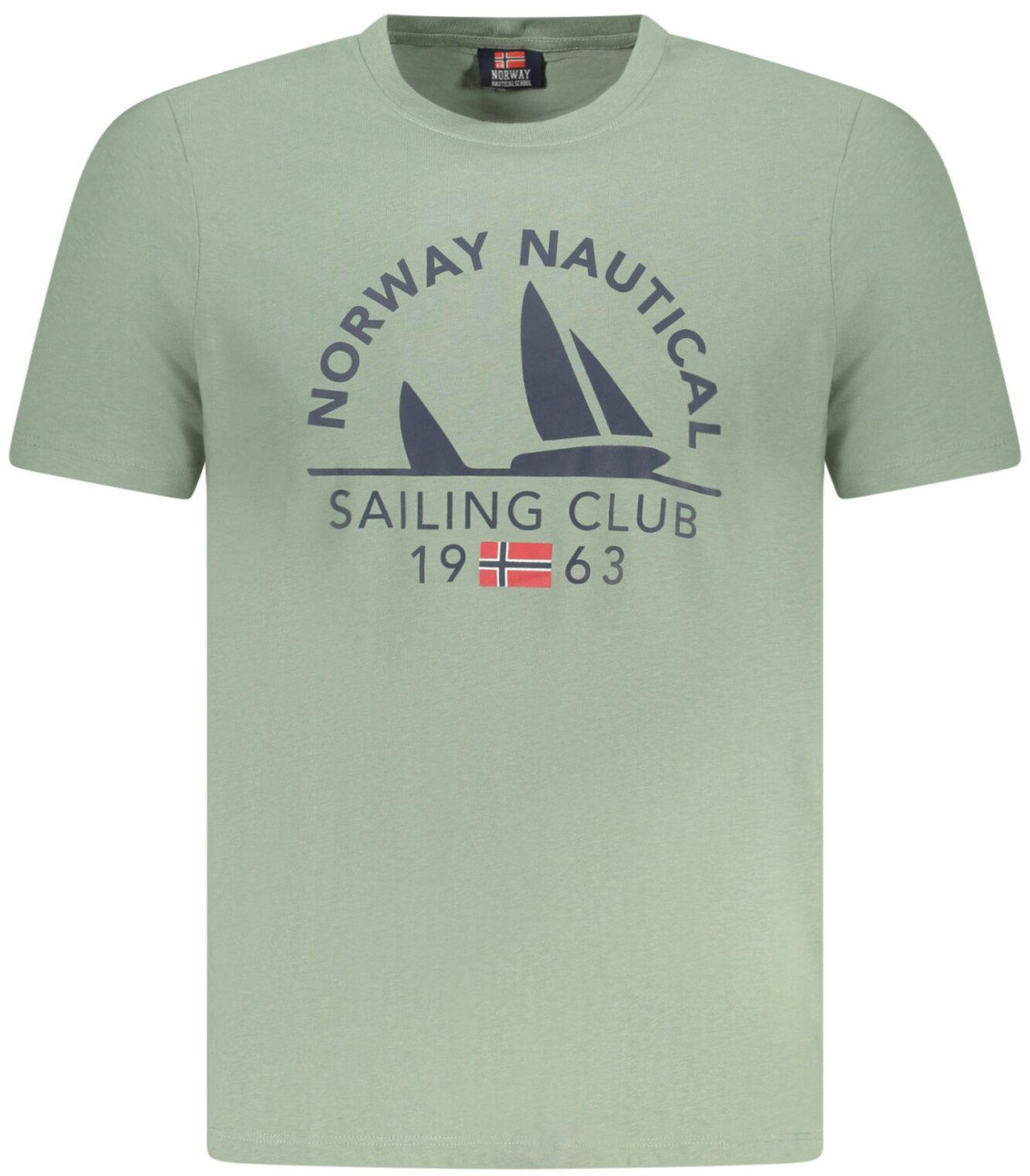 Green cotton men's T-shirt