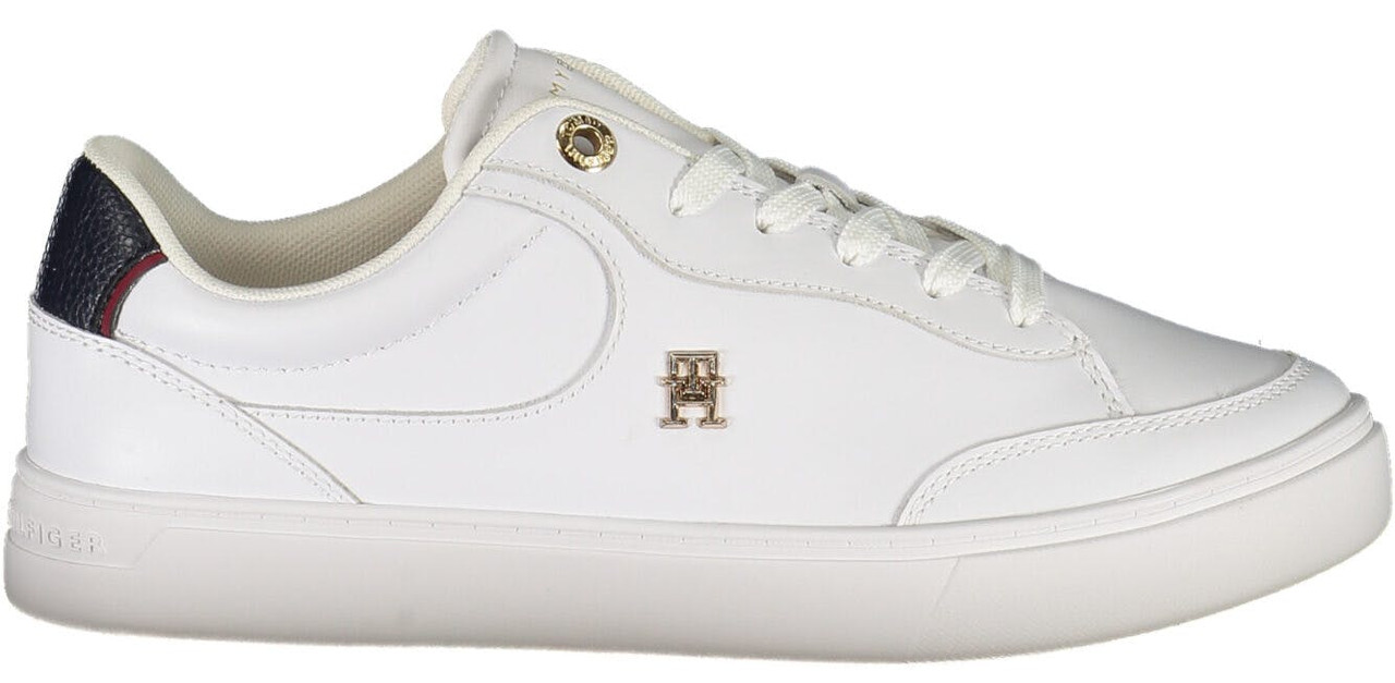 Zapatillas blancas en piel y poliuretano