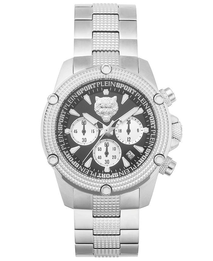 Hurricane Chrono stainless steel watch with mineral glass