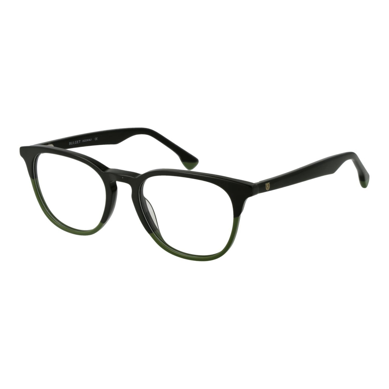 Montura óptica BULGET acetato ojo de gato verde