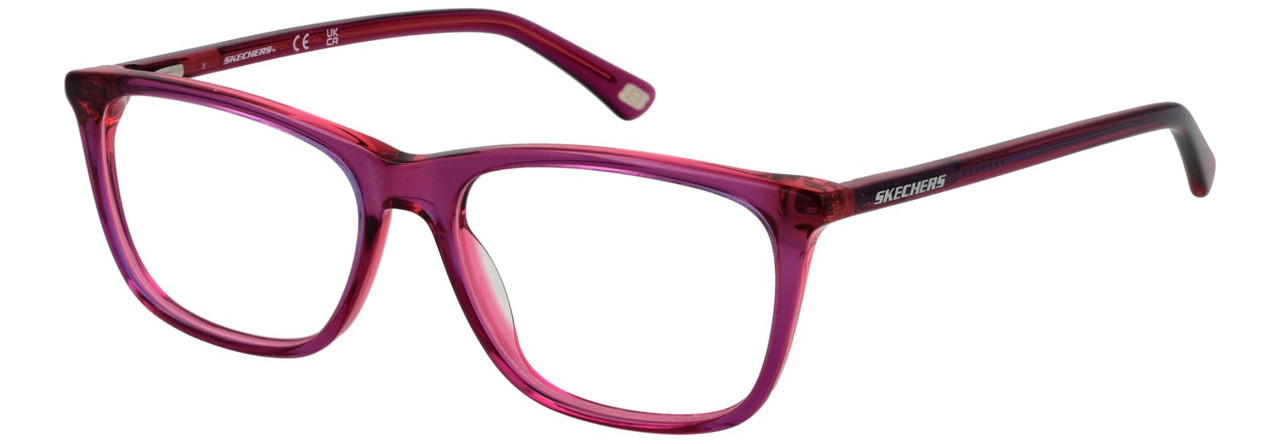 Rectangular acetate optical frame pink full rim