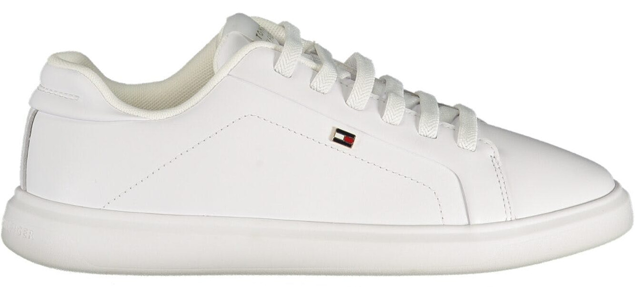 Zapatillas blancas con detalles verdes en piel y poliuretano