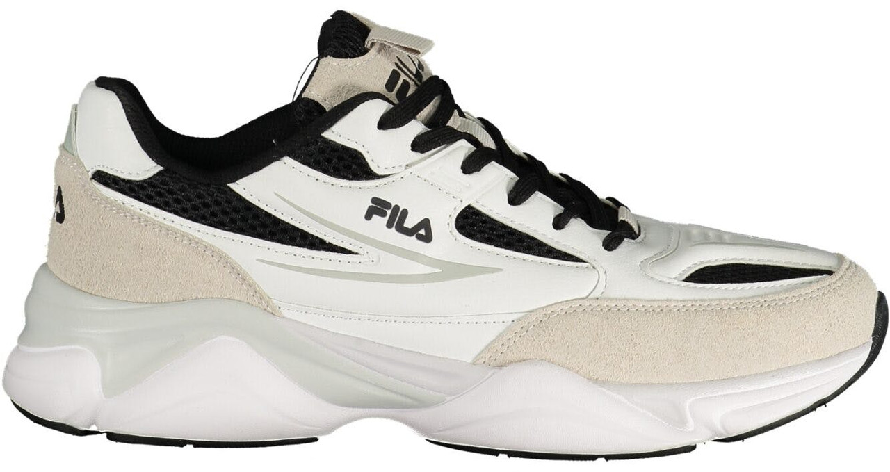 Sporty sneakers in white and black