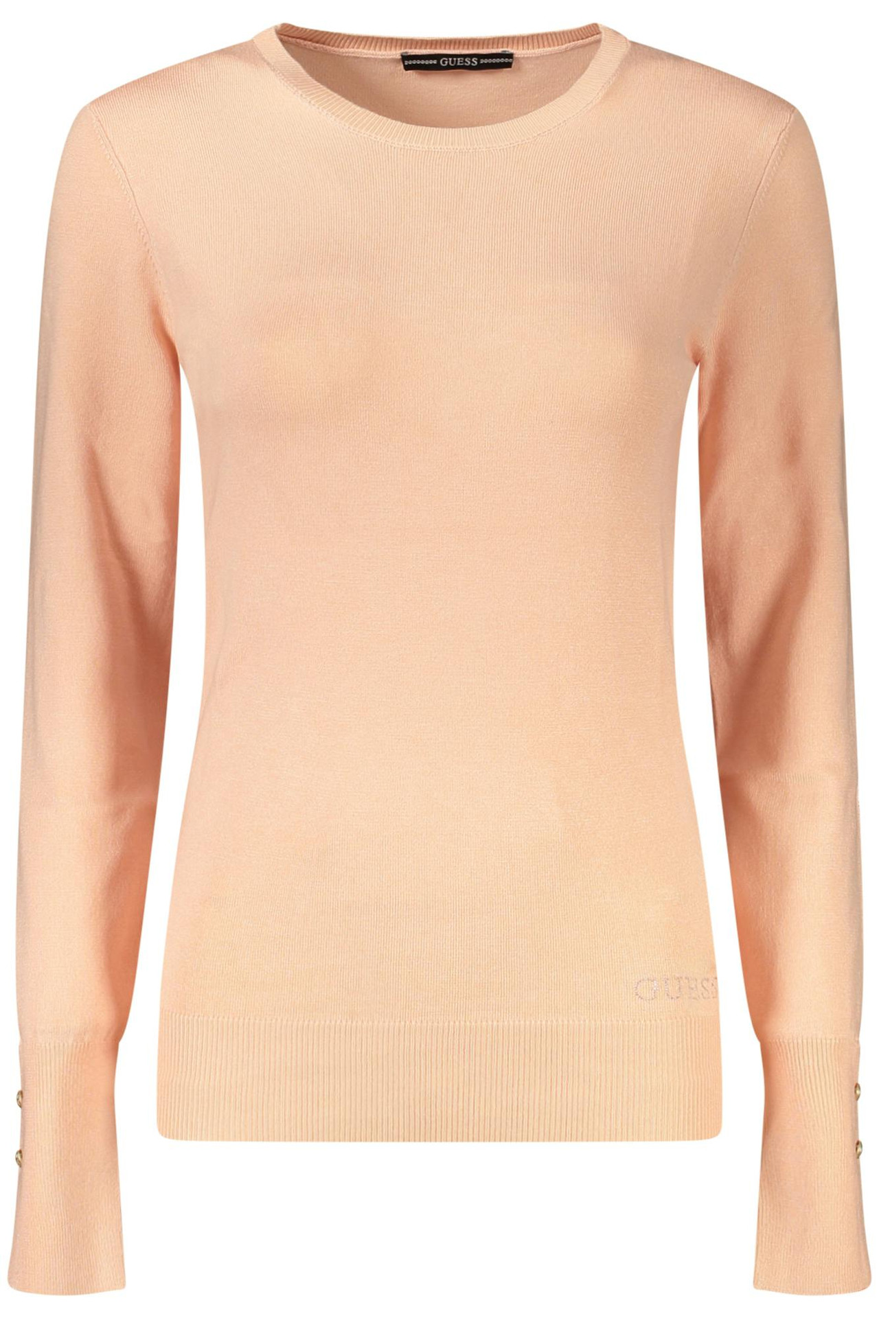 Jersey de punto rosa en viscosa y poliamida