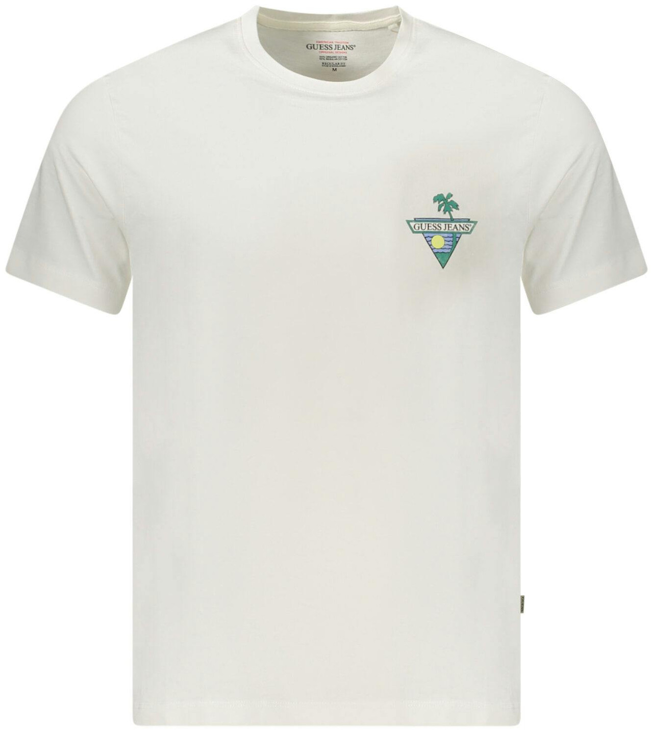 Camiseta de hombre blanca de algodón