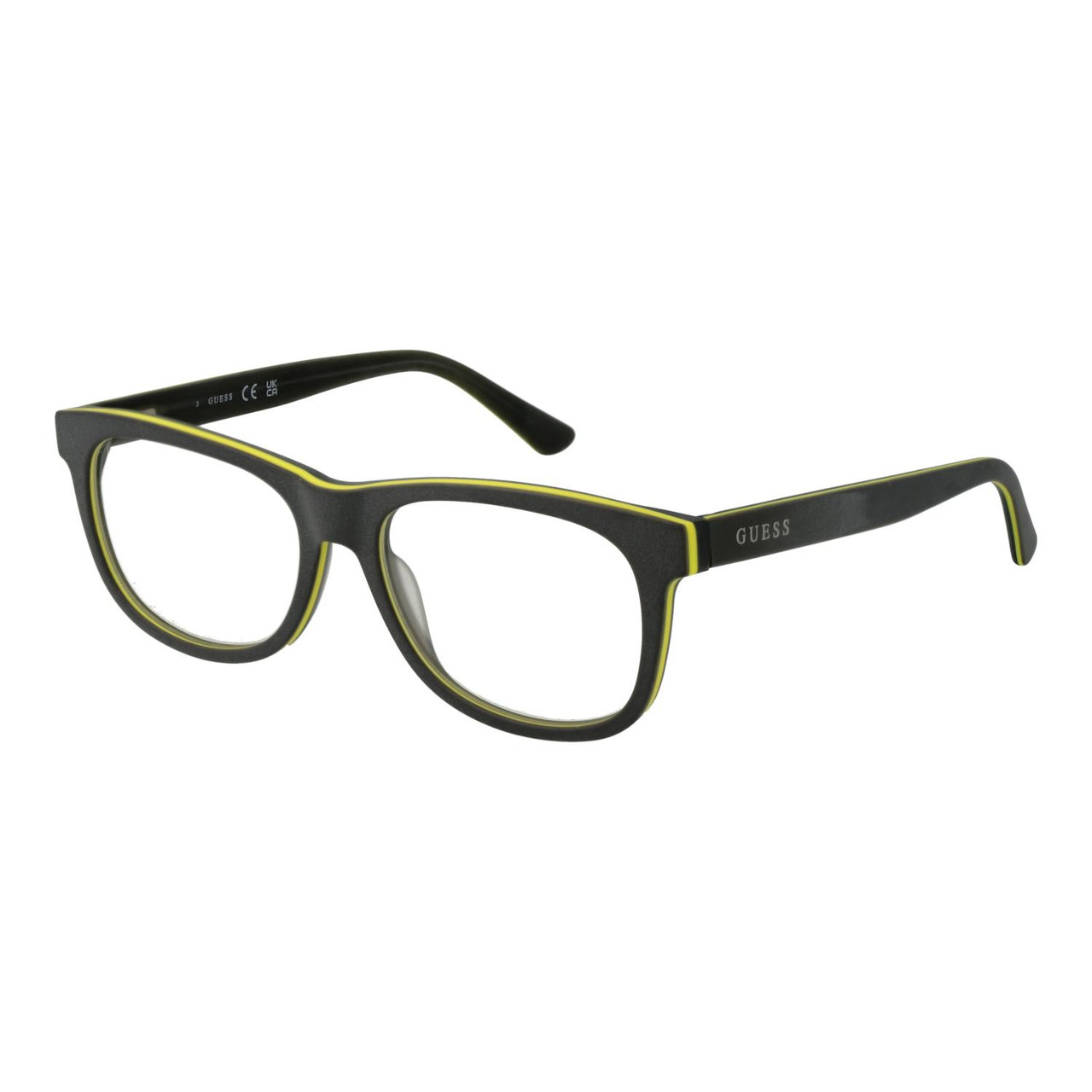 GU8267 acetate full-rim eyeglass frame grey for children