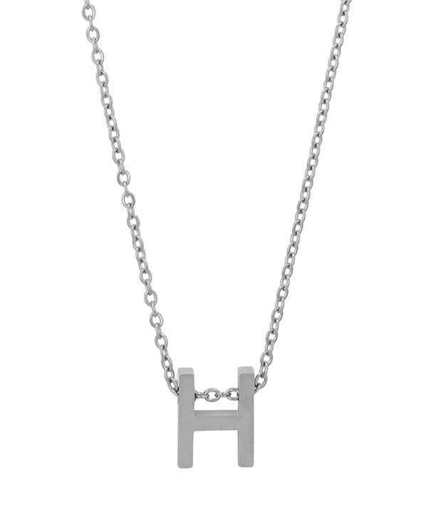 Collar letra H acero inoxidable 45+5 cm