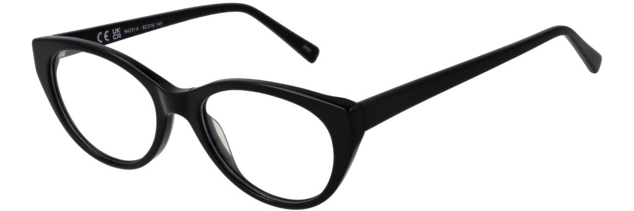 Montura óptica ojo de gato negra