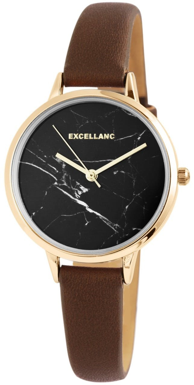 Reloj señora con correa de piel sintética y esfera efecto mármol