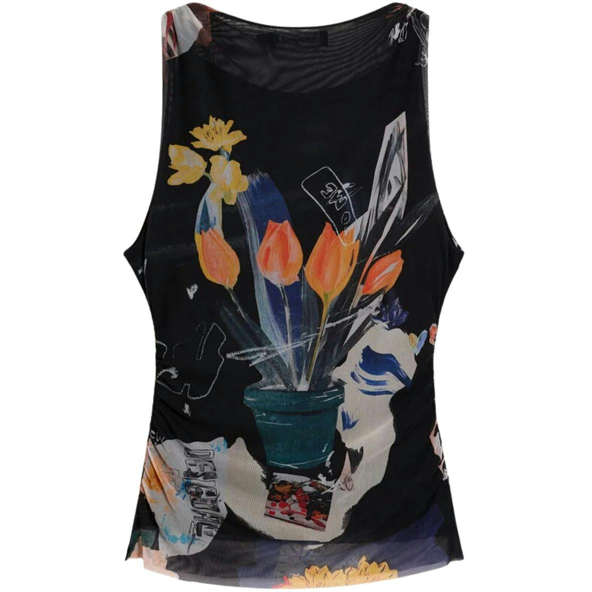 Camisola de canalé con tirantes anchos modelo Bruselas