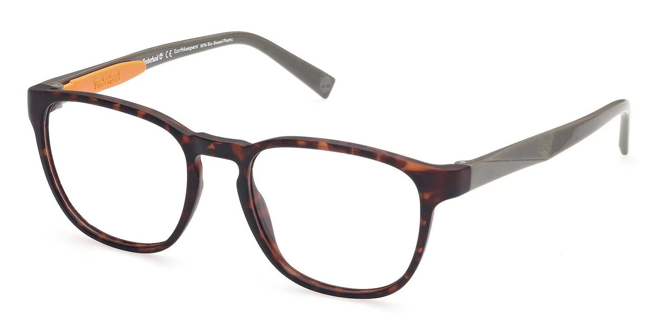 TIMBERLAND square plastic brown full-rim optical frame