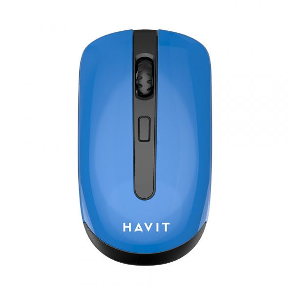 Ratón inalámbrico MS989GT 800-1600 DPI negro y azul