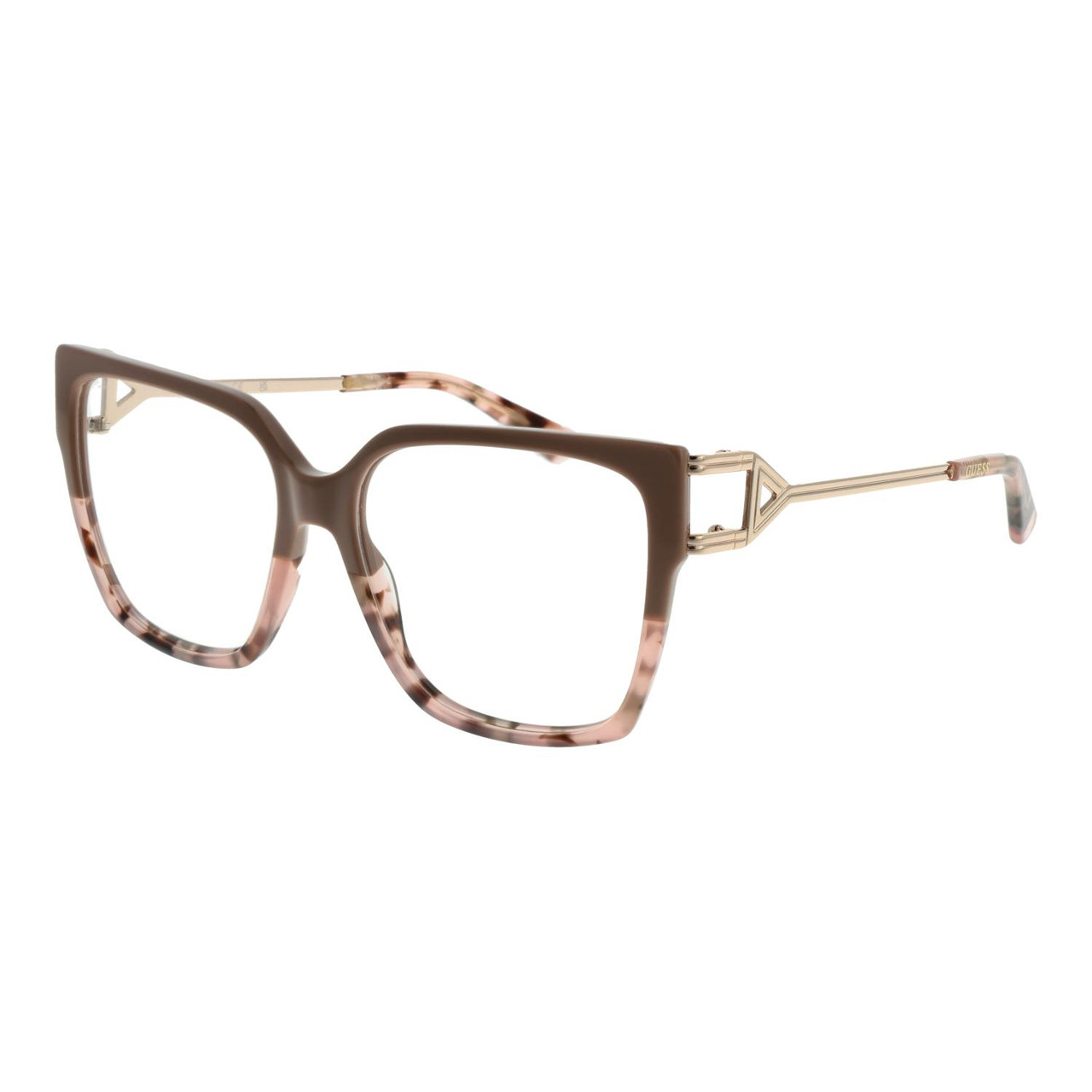 Square acetate beige optical frame GU2910