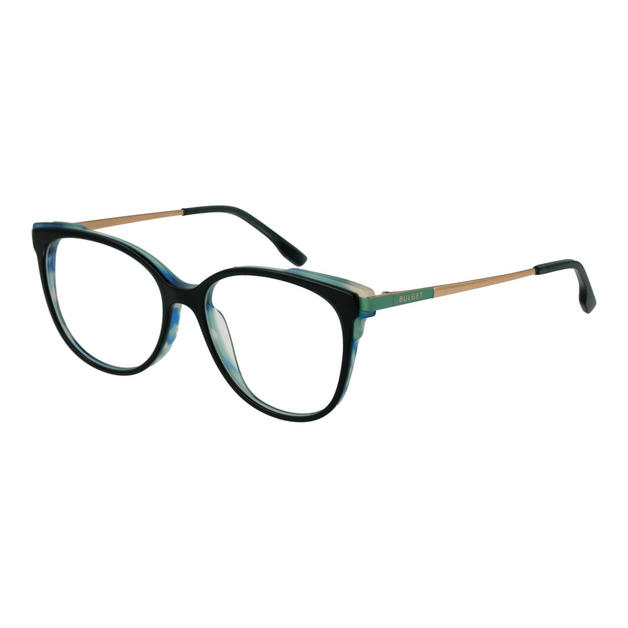 Montura óptica ojo de gato acetato azul