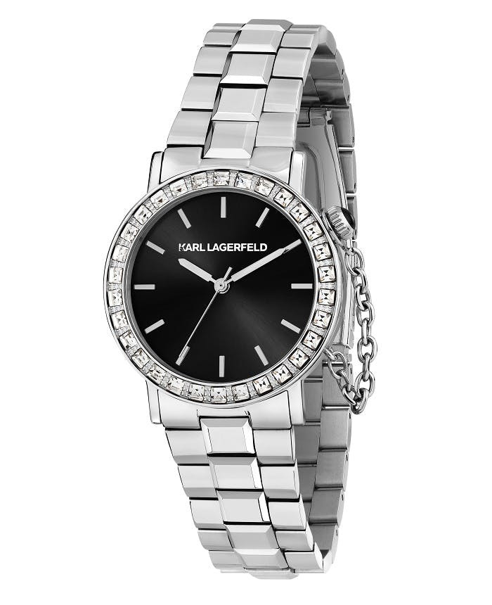 Reloj Crystals con caja y brazalete en acero inoxidable