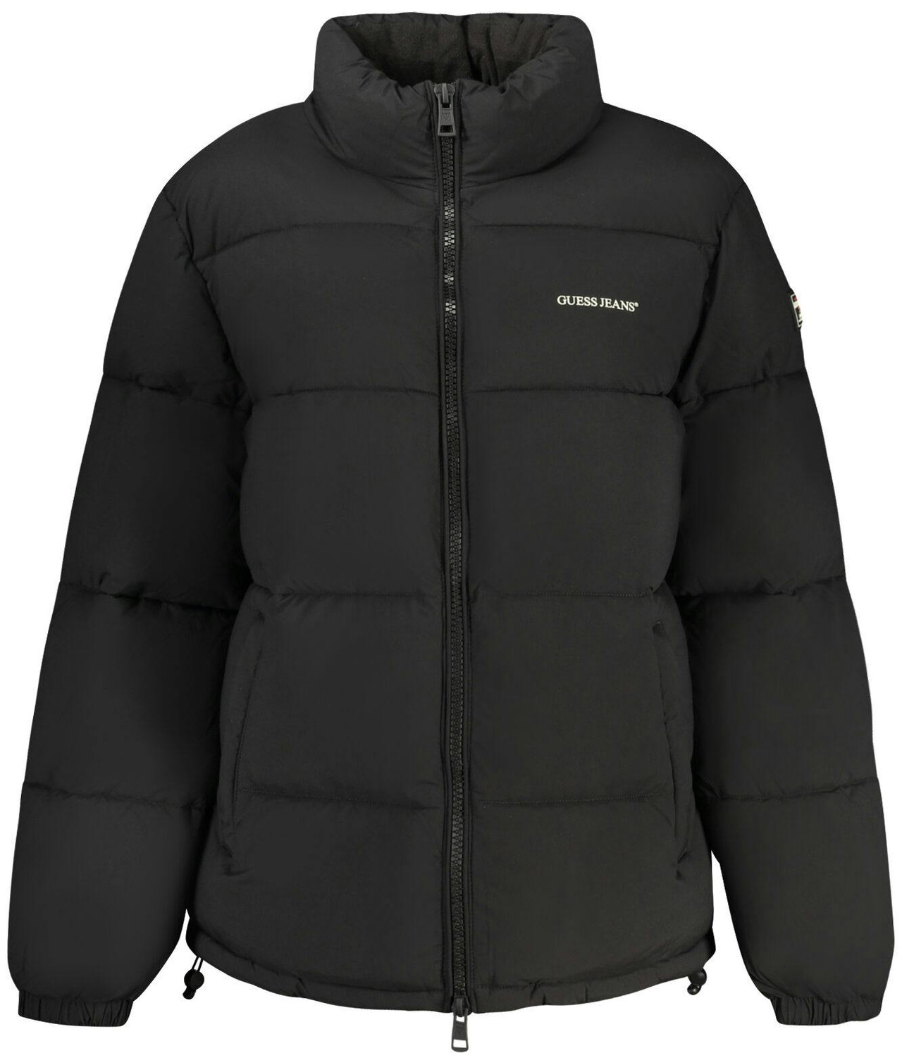 Chaqueta impermeable en poliéster reciclado con cremallera y cuatro bolsillos