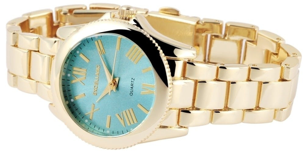 Reloj de mujer en metal con cristal mineral