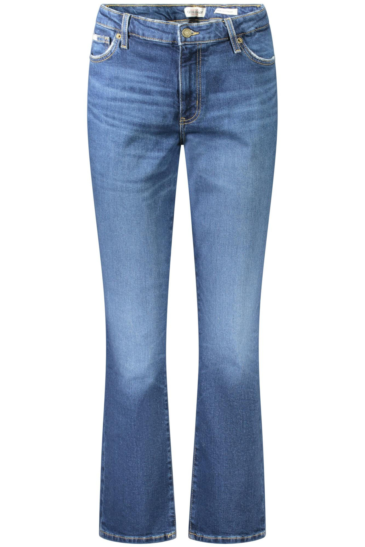 Blue cotton blend jeans