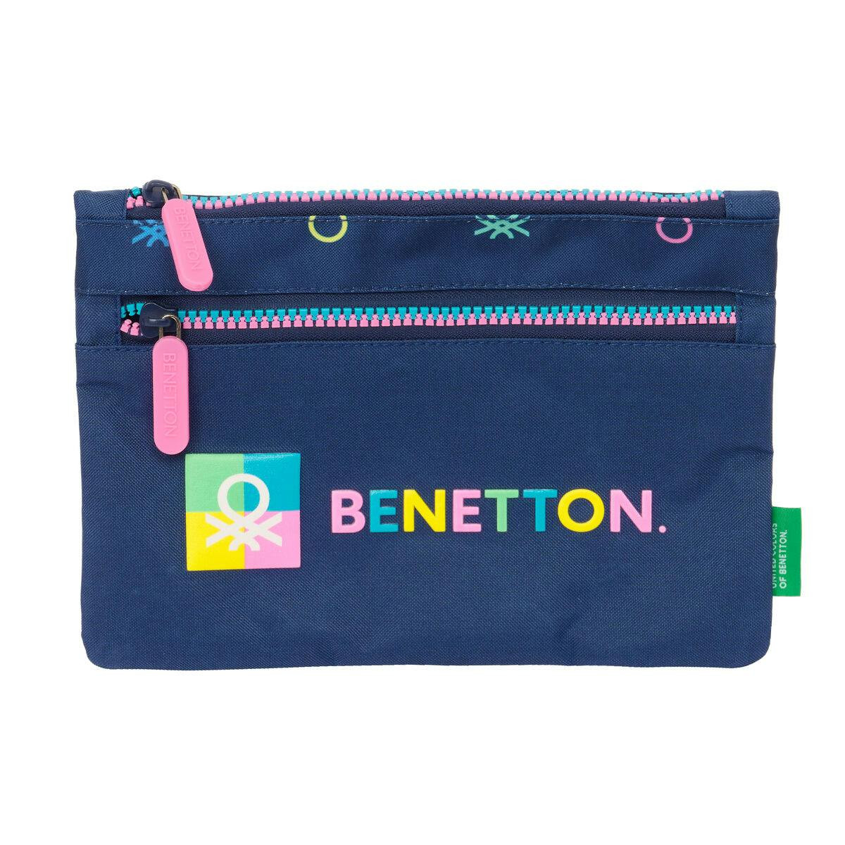 Polyester pencil case navy blue