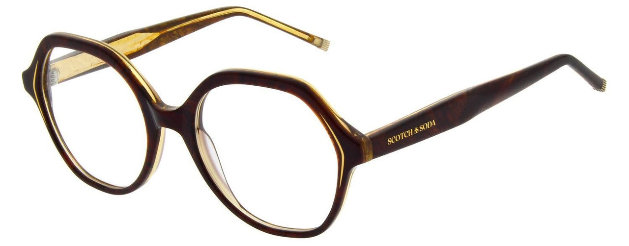Montura óptica marrón de acetato