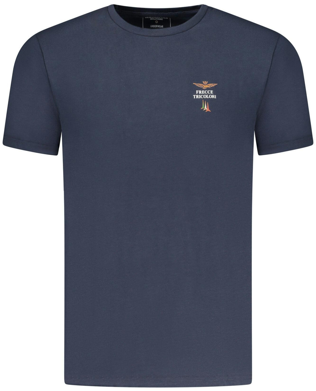 Crew neck T-shirt with tricolor arrow detail