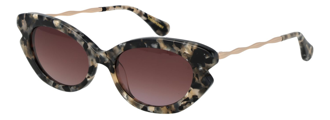 Cat-eye acetate sunglasses grey