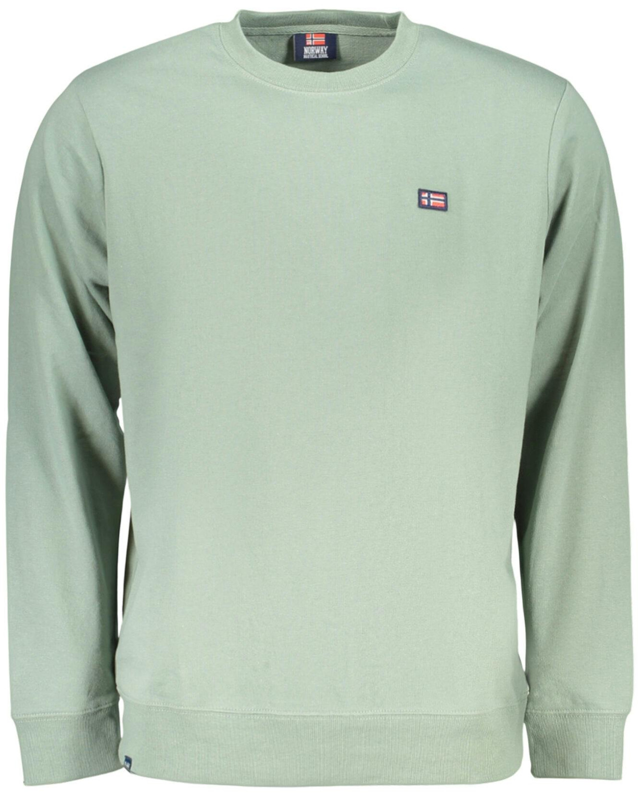 Sudadera de hombre cepillada con apliques y cuello redondo
