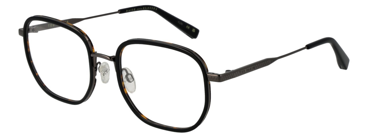 Montura óptica TB4351 plástico negro cuadrada con estuche