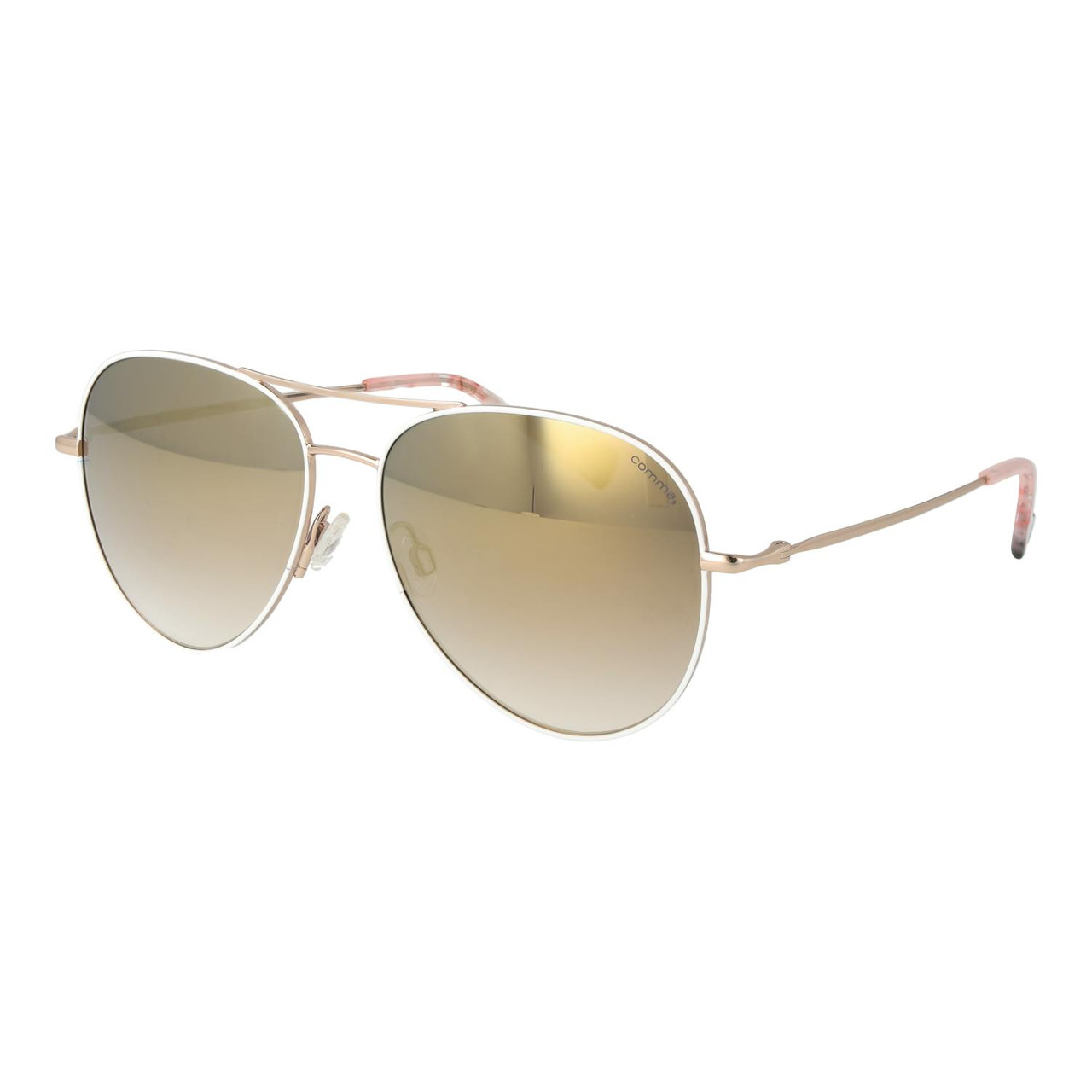 Gafas de sol de mujer Comma 77242 montura acero inoxidable lentes blancas
