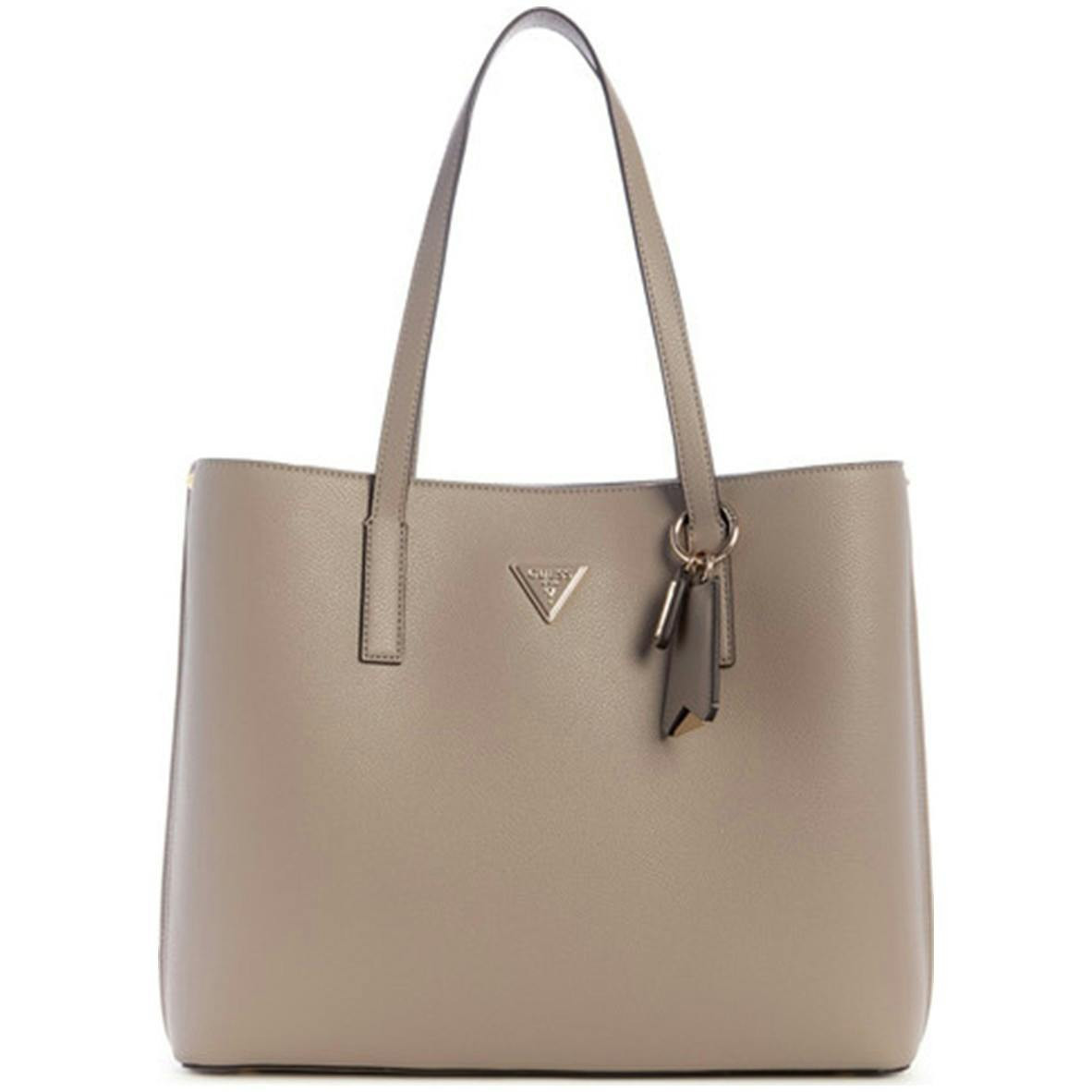 Bolso Meridian II gris con dos asas y cremallera