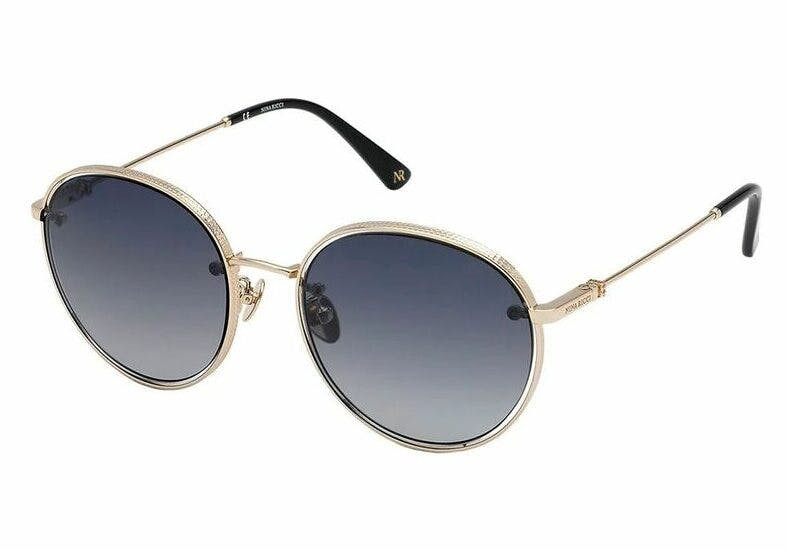 Gafas de sol metalicas Nina Ricci con lentes de policarbonato gris y rosa