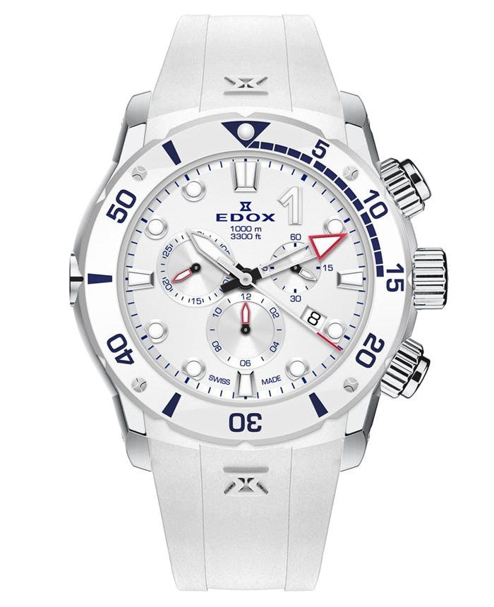 Reloj CO-1 Chrono Titanium con caja de acero y correa de caucho