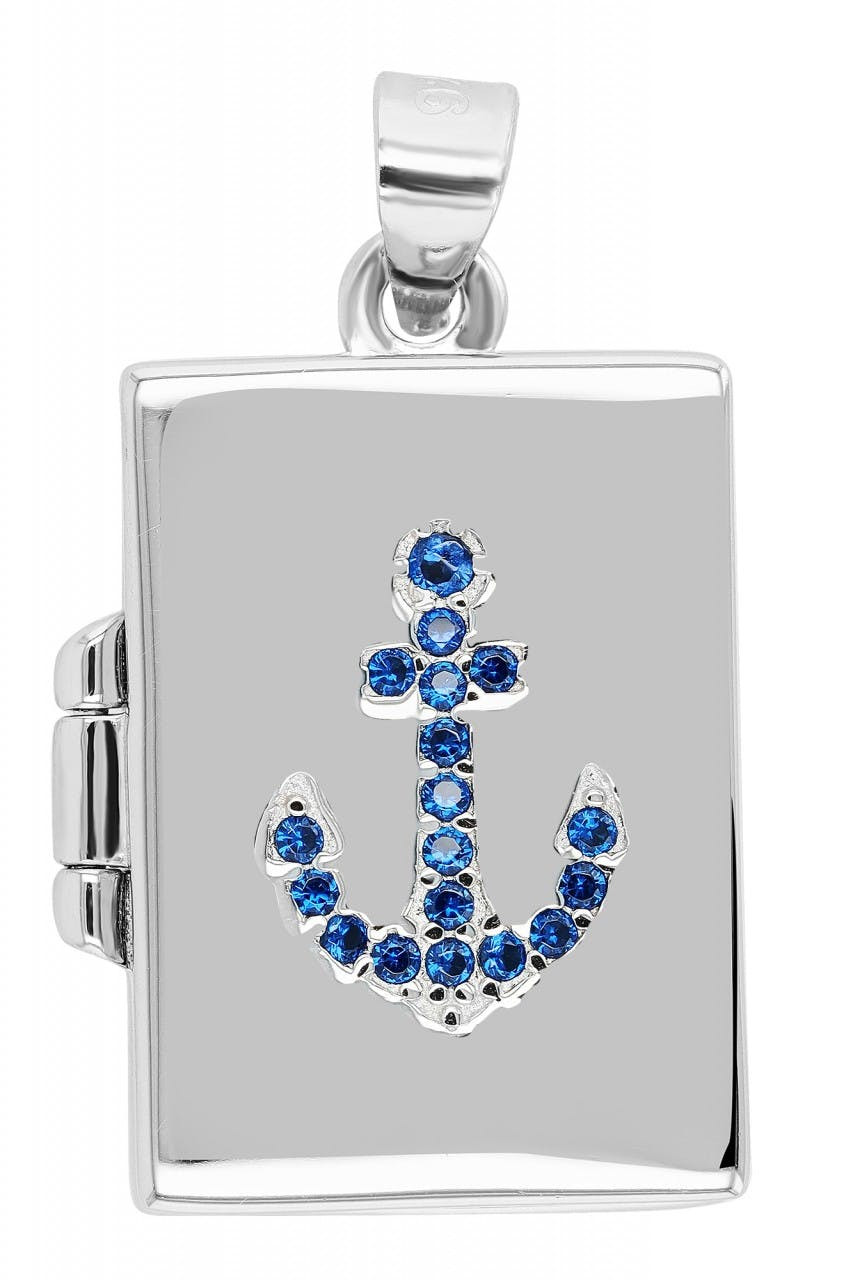 Toja pendant 925 sterling silver rhodium plated with zirconia