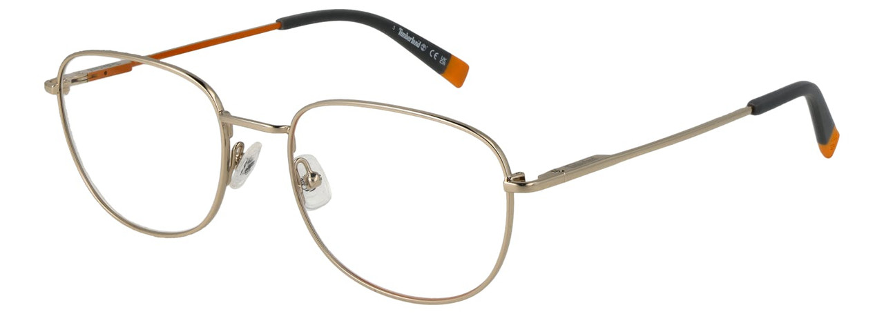 TIMBERLAND metal oval full-rim optical frame gold TB1845