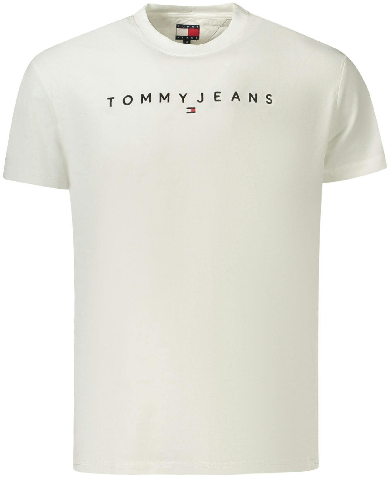 Men's short-sleeve crew neck t-shirt regenerative cotton with logo embroidery