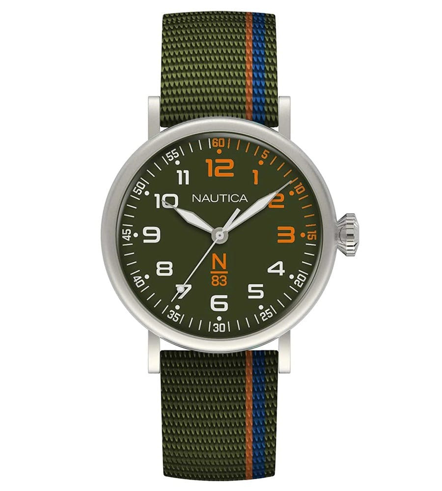 N83 Wakeland watch stainless steel case nylon strap