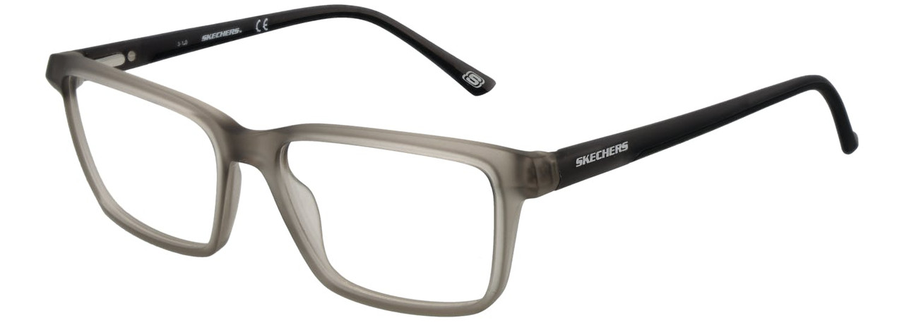 Skechers grey plastic rectangular full-rim optical frame 54 mm