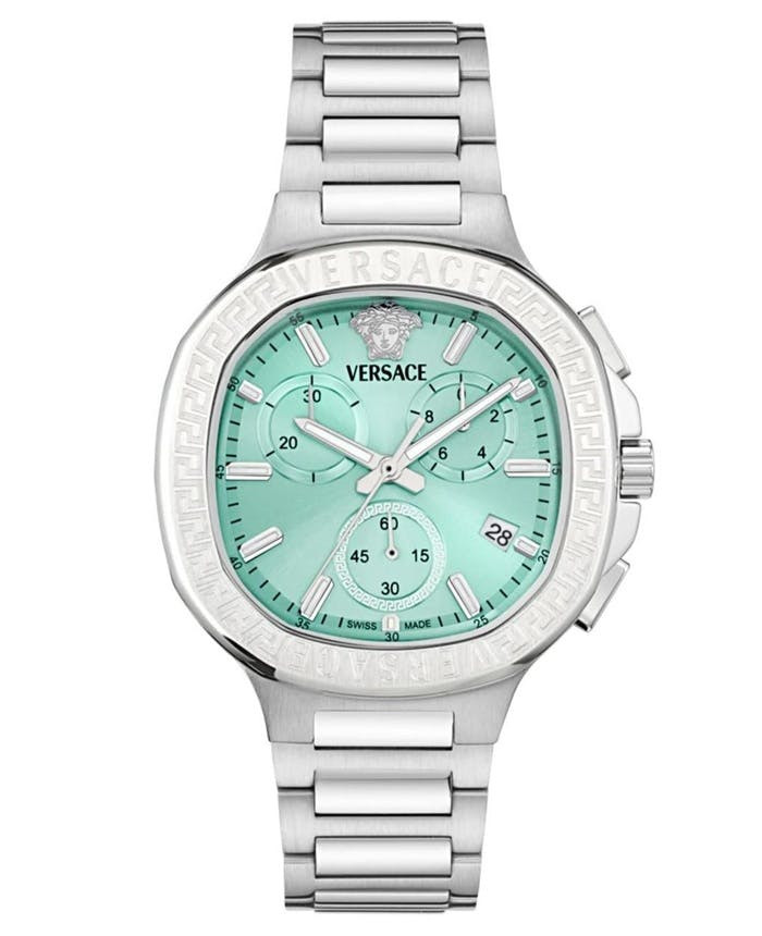 V-Lady Chrono Square quartz watch stainless steel blue