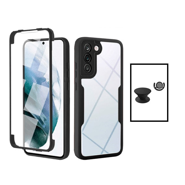 360º Shockproof Case with GripHolder and Stand for Samsung Galaxy S21